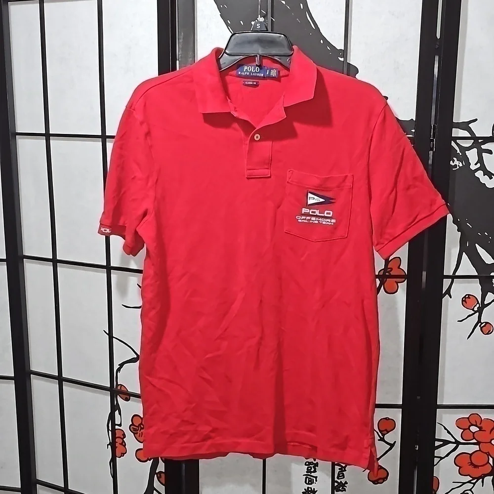 Polo Ralph Lauren Red‎ Polo Shirt Small